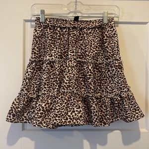 SHEIN leopard print skirt